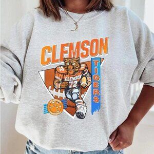 Style 90S Clemson University Tiger Sweatshirt, Clemson Graphic Sweater